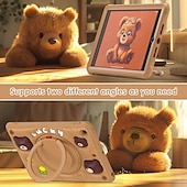 Χαμηλού Κόστους iPad θήκη-Δισκίο Θήκες Καλύμματα Για Apple Lenovo iPad Pro 11&quot; (2024) iPad 10.9&#039;&#039; 10ο iPad Air 5ο ipad 9th 8th 7th Generation 10.2 inch iPad Pro 11&#039;&#039; 3ος 2ος 1ος Φορητά Χερούλι Μολυβοθήκη Ζώο PC Σιλικόνη