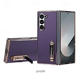 economico Cover Samsung-telefono Custodia Per Piegatura a Z 7 Z Fold 6 Z Fold 5 Z Fold 4 Z Fold 3 Custodia Portafoglio con Supporto Resistente agli urti Retrò Placcatura Pelle PU