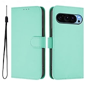 זול תיק טלפון אחר-טלפון מגן עבור Pixel 9 Pro Pixel 9 Pro XL Pixel 8 Pro Pixel 8 פיקסל 9 Pixel 7 Pixel 7 Pro Pixel 6 Pixel 6 Pro כיסוי הפוך עם מעמד עם רצועת יד חריץ לכרטיס רטרו TPU עור PU