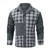 abordables Camisas de trabajo para hombre-Hombre Chaqueta Cortavientos Al aire libre Resistente al Viento Cómodo Trajes de senderismo Ropa de senderismo Primavera Otoño Chaqueta Paravientos Color sólido Negro Azul Marrón