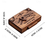 olcso Ajándék-miniatűr spirit tábla fiókos ouija táblával, fa ouija táblák miniatűrök planchette-vel, érzelmes szerelem fiók, mini ouija tábla lakberendezéshez halloween dekoráció
