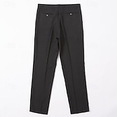 ieftine Subţire-Bărbați Costume Pantaloni Pantaloni de costum Buzunar Simplu Confort Respirabil Nuntă În aer liber Zilnic Modă Casual Negru Kaki