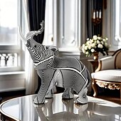 levne Sochy-pryskyřice barevná socha slona, barevné umění sochy slona barevná výzdoba slona feng shui ornament sloni socha zvířat do kuchyně kancelářská police domácí dekorace, pro domácí kancelář desktop pokoj