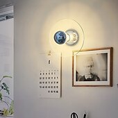 abordables Apliques de pared para interior-Aplique de pared de cristal romántico bauhaus, estilo medieval, retro, cromado, para sala de estar, luces led, lámpara de techo para pasillo de dormitorio, 110-240 V, 5 W