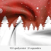 billiga Julscen outfit-jul herr julscen tryckta byxor snöflinga mode fritidsklänning dragkedja ficka mitt i midjan dailywear semester semester sommar vår höst 3d-utskrift slim fit oelastisk