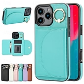 tanie Etui do iPhone&#039;ów-telefon Kılıf Na iPhone&#039;a 16 Pro Max Plusa iPhone&#039;a 15 Pro MaxPlus iPhone 14 13 12 11 Pro Max Plus iPhone 14 Pro Max iPhone 13 12 11 Pro Max Osłona tylna Uchwyt pierścieniowy Gniazdo karty Odporny na