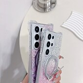 お買い得  サムスン用ケース-電話 ケース 用途 S24 Ultra S24 Plus S24 S24 FE S23 S23 Ultra S23 Plus S22 S22ウルトラ S21 FE バックカバー スタンド付き 磁石バックル ストラップ付き レトロ風 PC