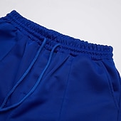 abordables Pierna Recta-Hombre Pantalones de lana Pantalones de Deporte Pantalones Pantalones anchos Correa Cintura elástica Plisado Plano Comodidad Templado Longitud total Hogar Casual Diario Deportes Moda Negro Blanco