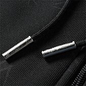 baratos camisolas de lã-Homens Jaqueta de Inverno Casaco de lã Acolchoado Casaco com capuz Zip Up Bolsos Poliéster Forro de Lã Roupa Diária Encontro Férias Padrão Moda Casual Confortável Térmico / Quente Outono &amp; inverno