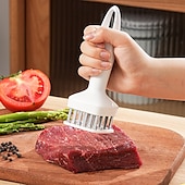cheap Kitchen Utensils &amp; Gadgets-Meat Tenderizer Stainless Steel Meat Looser 24 Needle Automatic Spring Meat Hammer Rib Breaking Perforator Kitchen Gadgets