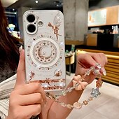 abordables Carcasas iPhone-teléfono Funda Para iPhone 16 Pro Max Plus iPhone 15 Pro Max Plus iPhone 14 13 12 11 Pro Max Plus iPhone 14 Pro Max iPhone 13 12 11 Pro Max Funda Trasera Magnética Soporte de carga inalámbrica con