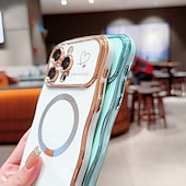 お買い得  iPhone用ケース-電話 ケース 用途 iPhone 16 Pro Max プラス iPhone 15 プロマックスプラス iPhone 14 13 12 11 Pro Max Plus iPhone 14 Pro Max Plus iPhone 13 12 11 Pro Max バックカバー 磁石バックル ワイヤレス充電をサポート 耐衝撃 レトロ風 仕上げ