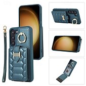 Недорогие Чехлы для Samsung-Чехол для телефона для S22 S21 S20 Plus Ultra S21 FE A54 A34 A14 A53 A12 A52 A13 5G A13 S20 FE с подставкой с ремешком на запястье ретро TPU PU кожа