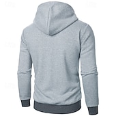 cheap Basic Hoodies-Men&#039;s Hoodie Full Zip Hoodie Tactical Hoodie Black Light Grey Dark Gray Hooded Plain Tactical Sports &amp; Outdoor Daily Streetwear Cool Casual Winter Spring &amp;  Fall Clothing Apparel Hoodies Sweatshirts