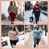 abordables Leggings y mallas de yoga-Mujer Pantalones de yoga Leggings con forro polar Mallas Leggings de Yoga Bolsillos laterales Levantamiento de tope Control de barriga Alta cintura Pilates Entrenamiento de gimnasio Rutina de