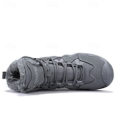 cheap Hiking Boots-Men&#039;s Waterproof Winter Hiking Boots with Fur Lining – Insulated Outdoor Snow Boots for Cold Weather