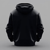 levne pánské 3D mikiny s kapucí-Pánské Pes Kapuce Kapucky Mikina Kapuce Dlouhý rukáv Mikina s kapucí Kapuce Přehnaný 3D tisk Outdoorové sporty Dovolená Streetwear Černá Tisk Přední kapsa Jaro &amp; podzim Návrhář