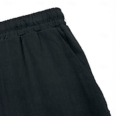 economico Pantaloni Elite da Uomo-Per uomo Pantaloni Semplice Lunghezza intera Casuale Quotidiano Nero Micro-elastico