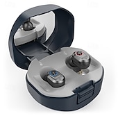 ieftine Protecţie individuală-mini aparate auditive portabile tws compartiment de încărcare aparate auditive invizibile în ureche de rezistență lungă audiphone încărcare magnetică asistată amplificator de sunet pentru o persoană în vârstă