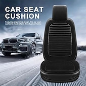 baratos Capas para bancos de automóveis-almofada de assento de carro aquecimento vibrador carro casa escritório lombar pescoço universal auto capa de assento dianteiro protetor aquecer no inverno