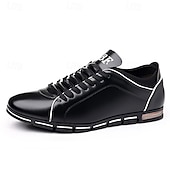 cheap Men&#039;s Sneakers-Men&#039;s Red Casual Sneakers – Stylish Faux Leather, Lace-Up Design, Comfortable Everyday Footwear