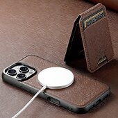 Недорогие Чехлы для iPhone-телефон Кейс для Назначение iPhone 16 Про Макс Плюс Айфон 15 Про Макс Плюс iPhone 14 13 12 Pro Max Plus iPhone 14 Pro Max iPhone 13 12 Pro Max Кейс на заднюю панель со стендом Съемный Магнитный Ретро