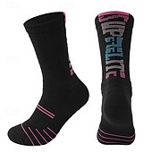 economico Calzini da corsa-Calze sportive Calzini da corsa 1 paio Color Block Per uomo Calzini / Calze Anti-scivolo Traspirante Comodo Allenamento in palestra Calcio Corsa Jogging Ciclismo Gli sport Color Block Lettere