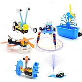 お買い得  文房具-子供向けのSTEM科学ロボットキット、6イン1科学実験プロジェクトエンジニアリングビルディングロボットキット、男の子女の子向けの誕生日プレゼントおもちゃ