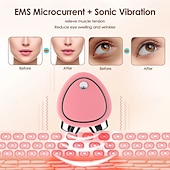 levne Osobní ochrana-ems obličejový masér microcurrent face lift stroj váleček zpřísnění omlazení krása pleti proti vráskám přenosný mikroproudý dvouválcový masážní stroj
