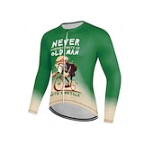 voordelige Heren shirts-heren fietsshirt lange mouw fietsshirt met 3 achterzakken antislipband snel drogende reflecterende strepen achterzak blauwe sportkleding