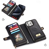 levne Pouzdra pro iPhone-telefon Carcasă Pro iPhone 16 Pro Max Plus iPhone 15 Pro Max Plus iPhone 14 13 12 11 Pro Max Plus Mini iPhone 14 Pro Max iPhone 13 12 11 Pro Max Zadní kryt Pouzdro na peněženku Magnetické Zip Slot