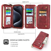 levne Pouzdra pro iPhone-telefon Carcasă Pro iPhone 16 Pro Max Plus iPhone 15 Pro Max Plus iPhone 14 13 12 11 Pro Max Plus Mini iPhone 14 Pro Max iPhone 13 12 11 Pro Max Zadní kryt Pouzdro na peněženku se stojánkem Zip s