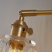 preiswerte Indoor-Wandleuchten-Innen-Einzelkopf E27 Glas-Wandleuchte Einbauleuchte Messing Glas Lampenschirm Dekoration 110-240V