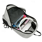economico Zaini e borse-15 L Zaino giornaliero Zaino per escursioni Cerniera Multi-tasche Impermeabile alla pioggia Design Anatomico Indossabile Durevole Esterno Escursionismo Campeggio Militare Nylon Grigio scuro Nero Blu
