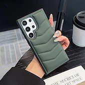 Недорогие Чехлы для Samsung-телефон Кейс для Назначение S24 S24 Ultra Plus S23 Ultra Plus S23 S22 S22 Плюс Ультра S25 Ультра Кейс на заднюю панель со стендом Магнитный Поддержка беспроводной зарядки Ретро ТПУ ПК Кожа PU