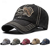 tanie Czapka baseballowa męska-Męskie Czapka z daszkiem Kapelusz Kowbojski kapelusz Czarny Czerwony Bawełna Styl vintage Moda Codzienny Impreza tematyczna Słowa i cytaty Filtr przeciwsłoneczny