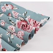 baratos Vestidos-Retro Vintage Anos 50 Hepburn Vestidos Floral Poá Linha A Decote Redondo Fantasia Mulheres Carnaval Ano Novo Baile de Máscaras Casual / Diário Festa de Solteira Adulto Vestido