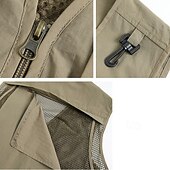 preiswerte Westen-Herren Weste für Wanderer Wander-Fleeceweste Ärmellos Weste Außen Atmungsaktiv Komfortabel Tasche Polyester Schwarz Armeegrün Rot Jagd Angeln Klettern