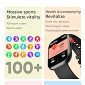 preiswerte Intelligente Armbänder-696 LC88 Smartwatch 2.01 Zoll Smart-Armband Bluetooth Schrittzähler Anruferinnerung Schlaf-Tracker Kompatibel mit Android iOS Herren Freisprechanlage IP 67 40mm Uhrengehäuse
