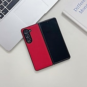 Недорогие Чехлы для Samsung-телефон Кейс для Назначение Z-сгиб 6 Z Fold 5 Z Fold 4 Z Fold 3 Кейс на заднюю панель Защита от удара Ретро ТПУ Кожа PU