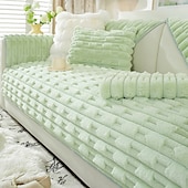 economico Coperte per divano-soffice e soffice peluche di coniglio, copridivano comodo e morbido, perfetto per aggiungere calore e comfort, elegante protezione per mobili per l&#039;arredamento del soggiorno