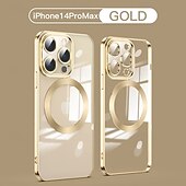 お買い得  iPhone用ケース-電話 ケース 用途 iPhone 16 Pro Max プラス iPhone 15 プロマックスプラス iPhone 14 13 12 11 Pro Max Plus iPhone 14 Pro Max iPhone 13 12 11 Pro Max バックカバー 磁石バックル ワイヤレス充電をサポート 耐衝撃 レトロ風 TPU 仕上げ