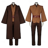 economico Costumi da uomo-Obi-Wan Kenobi Cavaliere Jedi Costume Cosplay Abiti Costume Cosplay Cosplay di film for Per uomo Ragazzi Adulti Bambini Carnevale Mascherata