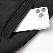 levne Gilety-Pánské Puffer Vesta Denní Na běžné nošení Podzim zima Kapsy Polyester Zahřívací Pevná barva Zip Stojáček Běžný Černá Tmavě námořnická Vodní modrá Khaki Vesta