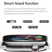 abordables Bracelets connectés-696 iW10 Montre intelligente 1.85 pouce Montre intelligente avec bracelet Bluetooth Rappel d&#039;Appel Moniteur de Sommeil Moniteur de Fréquence Cardiaque Compatible avec Android iOS Hommes Mode