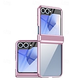 Χαμηλού Κόστους Samsung Θήκη-τηλέφωνο tok Για Z Flip 6 Z Flip 5 Πίσω Κάλυμμα και προστατευτικό οθόνης Ανθεκτική σε πτώσεις Ρετρό Επιμετάλλωση