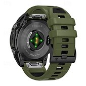 halpa Garmin kellonauhat-Kellon ranneke varten Garmin Fenix 8 47mm 51mm 7X 6 6X Pro Epix Pro Instinct 2X Approach S70 S62 S60 Forerunner 955 945 Epix Marq Descent Quatix 22mm 26mm Silikoni Korvaus Hihna Quick Fit Säädettävä