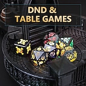 お買い得  アイデア商品-充電式 dnd ダイス ライトアップ ダイス 7 個 光るバランス LED ダイス 電子ダイス d &amp;d ダンジョンズ アンド ドラゴンズ 多面体ダイス セット RPG ロールプレイング テーブル ゲーム