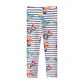 cheap Bottoms-Girls&#039; 3D Butterfly Pants Leggings Pink Fall Winter Active Basic Kids 4 years+ Outdoor Casual Daily Regular Fit
