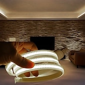 billiga COB Strip Lights-cob led strip light 288leds/m 220v eu plug ra 90 hög ljusstyrka 3000k 4000k 6000k flexibel led tejp för sovrum kök vattenpr